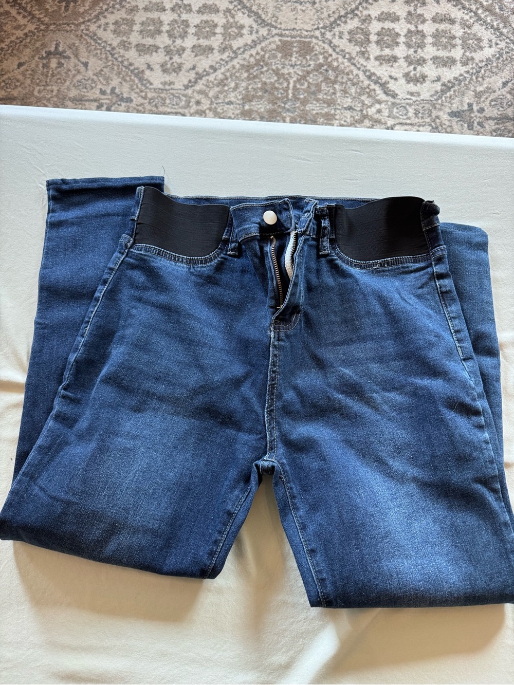 Dark Blue Maternity Stretch Waist Women’s in Jeans